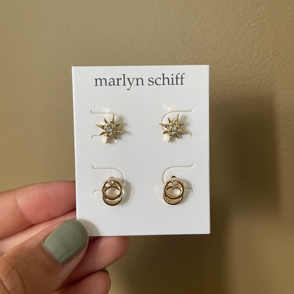 NWT | Marlyn Schiff 2 sets of earrings